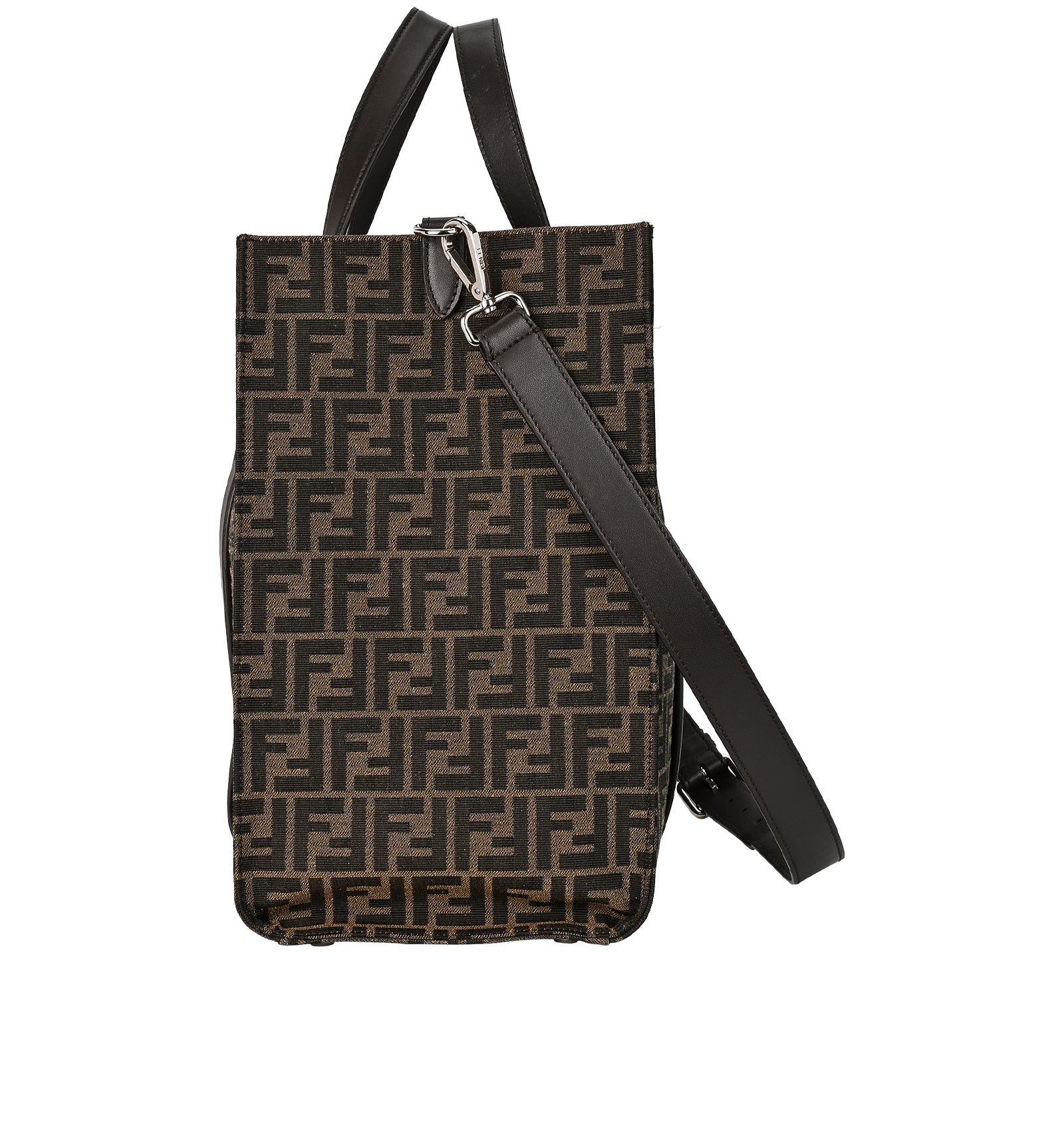 FF Jacquard Tote Bag, &pound;1,100, Handbags, Brown, Canvas, Bottom view